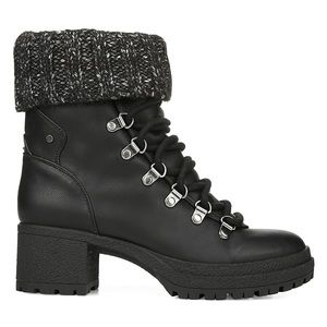 Sam Edelman block heel tie bootie